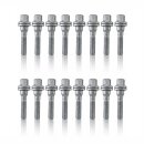 Radschraube M12x1,25 x L50 SW17 fÃ¼r Flachbund fÃ¼r Peugeot Opel Citroen Alufelge