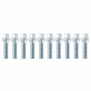 SCC Spurverbreiterung 30 mm (2×15 mm) 5×112 / 66,6 mm silber eloxiert inkl. Radschrauben für Audi A6 C8