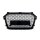 Zubehör Grill für Audi A1 8X FL Wabengitter Grill PDC Schwarz