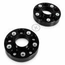 50mm 2x25mm SCC Spurverbreiterung Distanzscheiben Schwarz...