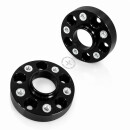 50mm 2x25mm SCC Spurverbreiterung Distanzscheiben Schwarz Porsche Macan 5x112 66,5