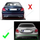 Stoßstangen Ansatz C63 Look für Mercedes Benz...