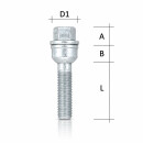 SCC Spurverbreiterung 30 mm (2×15 mm) 5×112 / 66,6 mm silber eloxiert inkl. Radschrauben für Audi e-tron / Q8 e-tron