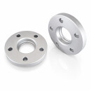 SCC Spurverbreiterung 30 mm (2×15 mm) 5×112 / 66,6 mm silber eloxiert inkl. Radschrauben für Audi e-tron / Q8 e-tron