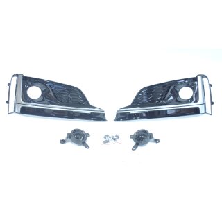 Für Audi A5 B9 F5 S-Line S5 VFL ACC Gitter Sportoptik Silber Schwarz