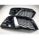 Für Audi Q5 FY VFL Blende Stoßstange Standard Silber Schwarz