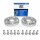 50mm 2x25mm SCC Spurverbreiterung Spurplatte für MG4 5x112 57,1mm