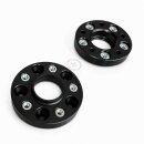 50mm 2x25mm SCC Spurverbreiterung Schwarz für MG4 5x112 57,1mm