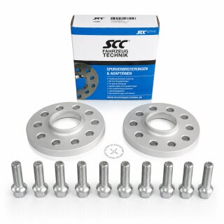 30mm 2x15mm SCC Spurverbreiterung + Radschrauben für VW ID.3 ID.4 ID.5 ID.7