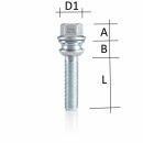 20mm 2x10mm SCC Spurverbreiterung LK 5x120 NLB 65,1mm + Radschrauben M14