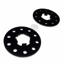 14mm 2x7mm SCC Spurverbreiterung SW für Porsche 5 x130 71,6mm + Radschrauben