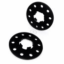 14mm 2x7mm SCC Spurverbreiterung SW für Porsche 5 x130 71,6mm + Radschrauben