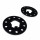 14mm 2x7mm SCC Spurverbreiterung SW für Porsche 5 x130 71,6mm + Radschrauben