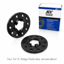 14mm 2x7mm SCC Spurverbreiterung SW für Porsche 5...