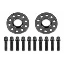 SCC Spurverbreiterung Set Schwarz + Radschrauben VA 20mm HA 30mm Cupra