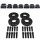 SCC Spurverbreiterung Set Schwarz + Radschrauben VA 20mm HA 30mm Cupra