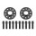 SCC Spurverbreiterung Set Schwarz + Radschrauben VA 20mm HA 30mm Cupra