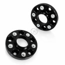 40mm 2x20mm SCC Spurverbreiterung Schwarz für Nissan Lk 114,3/5 NLB 66,1