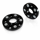 40mm 2x20mm SCC Spurverbreiterung Schwarz für Nissan Lk 114,3/5 NLB 66,1