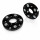 40mm 2x20mm SCC Spurverbreiterung Schwarz für Renault Lk 114,3/5 NLB 66,1