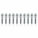 20mm 2x10mm SCC Spurverbreiterungen Schwarz + Radschrauben für Audi Q6 A6 E-Tron