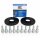 20mm 2x10mm SCC Spurverbreiterungen Schwarz + Radschrauben für Audi Q6 A6 E-Tron
