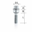 20mm 2x10mm SCC Spurverbreiterungen Schwarz + Radschrauben für Porsche Macan XAB