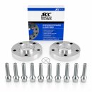 Spurverbreiterung SCC 50mm 2x25mm für BMW 5x120 72,6mm mit Radschrauben