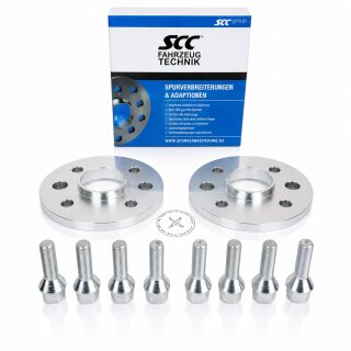 24mm 2x12mm SCC Spurverbreiterung für Alfa Romeo Mito + Radschrauben