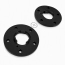 20mm 2x10mm SCC Spurverbreiterung Schwarz für Porsche LK 5 x130 + Radschrauben SW