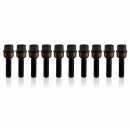 20mm 2x10mm SCC Spurverbreiterung Schwarz für Porsche LK 5 x130 + Radschrauben SW