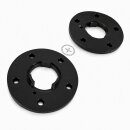 20mm 2x10mm SCC Spurverbreiterung Schwarz  Porsche LK 5 x130 + Radschrauben