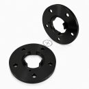20mm 2x10mm SCC Spurverbreiterung Schwarz  Porsche LK 5 x130 + Radschrauben