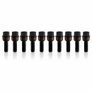 20mm 2x10mm SCC Spurverbreiterung Schwarz  Porsche LK 5 x130 + Radschrauben